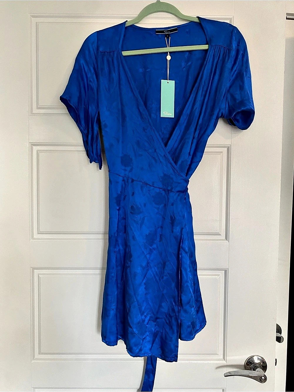 Shore Monterey Wrap Dress Blue Wrap Dress NWT